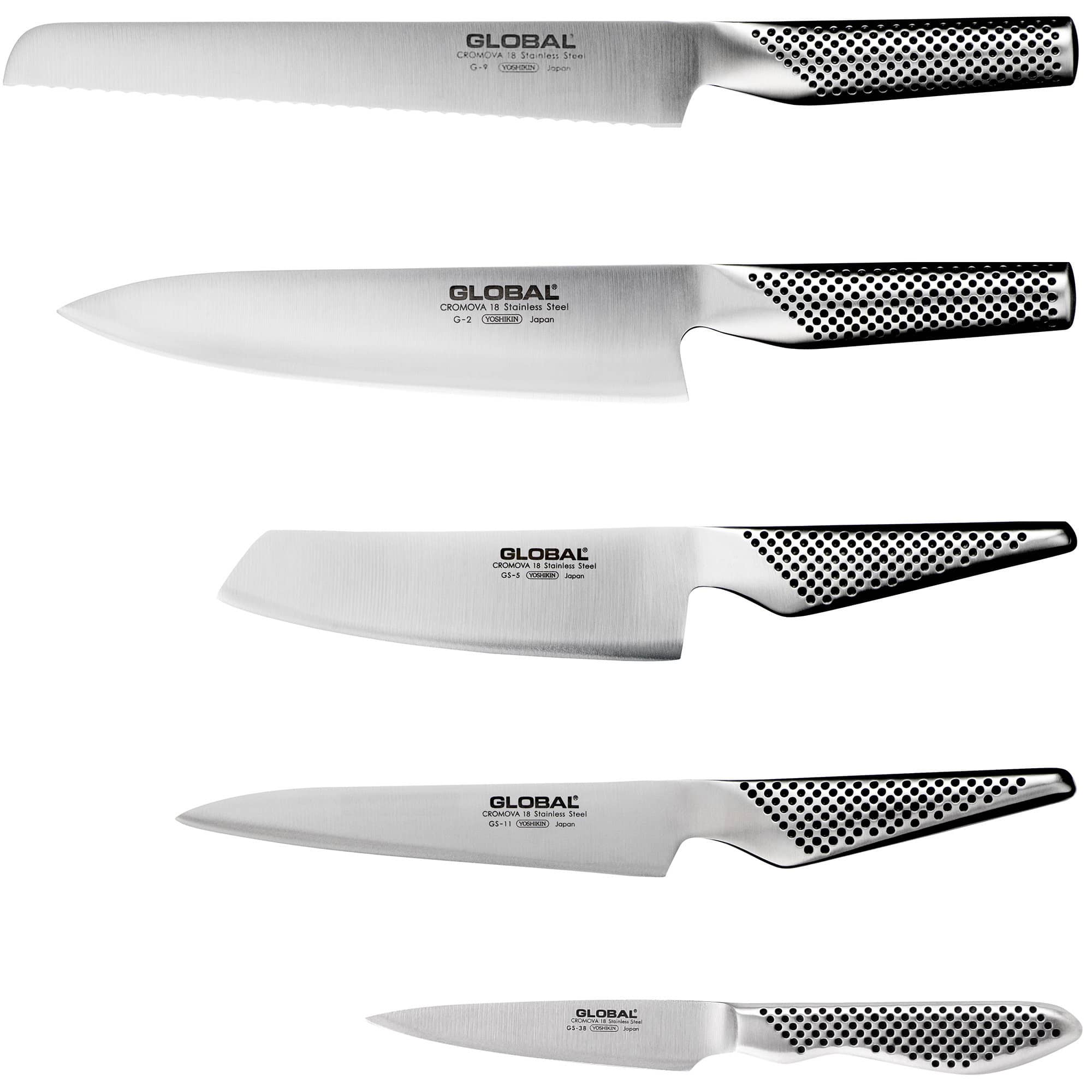 Knivsett med 5 Deler