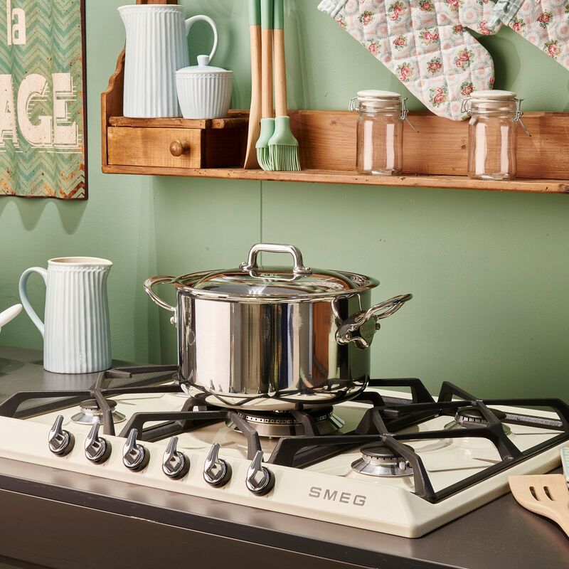 68,5 cm gashäll rostfritt stål Victoria design - creme