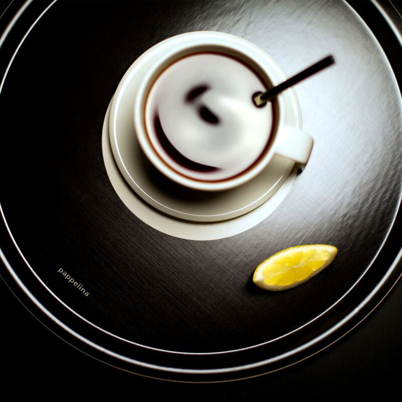 VERA bricka 38 cm, svart