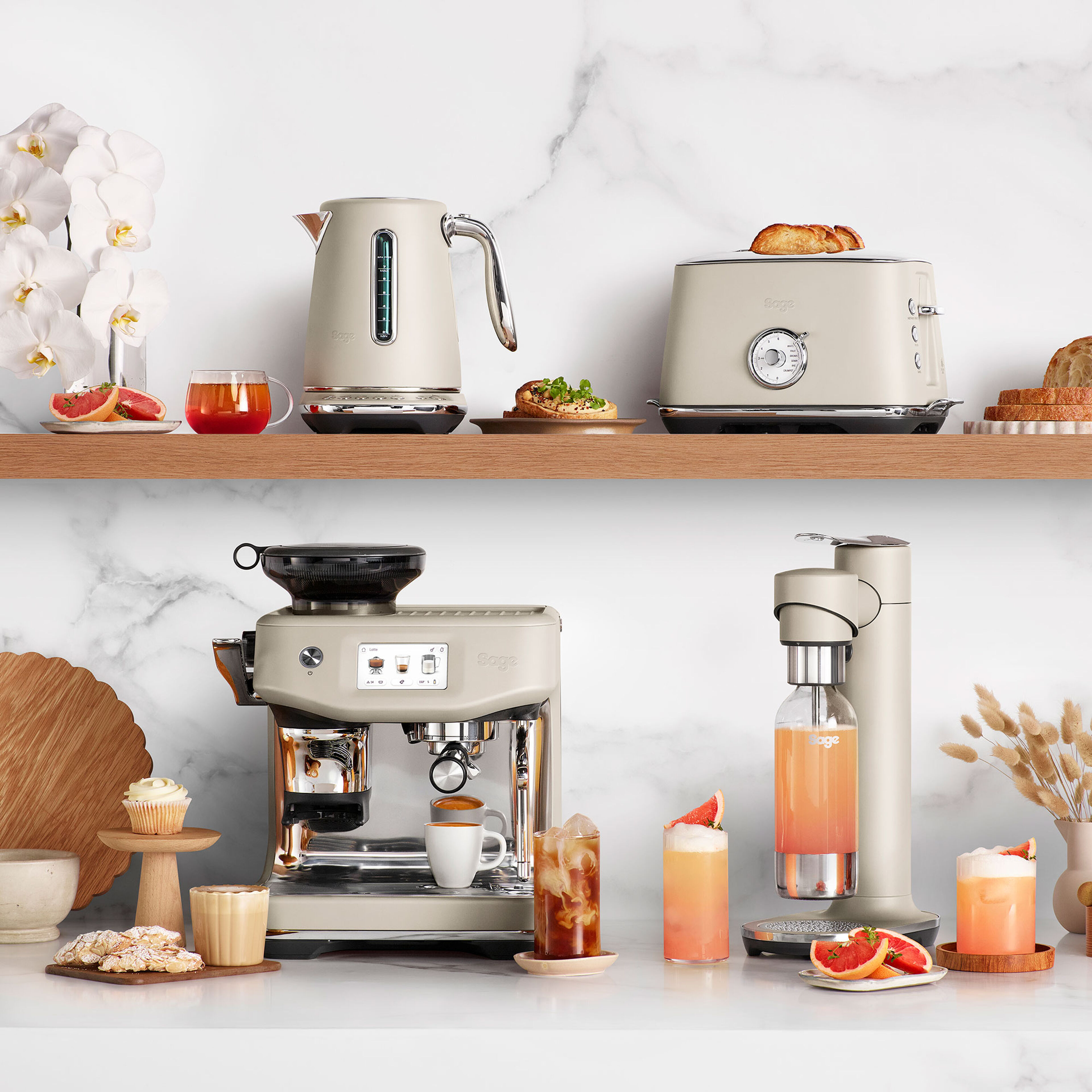 STA735ALM Toast Select Luxe brødrister, almond nougat