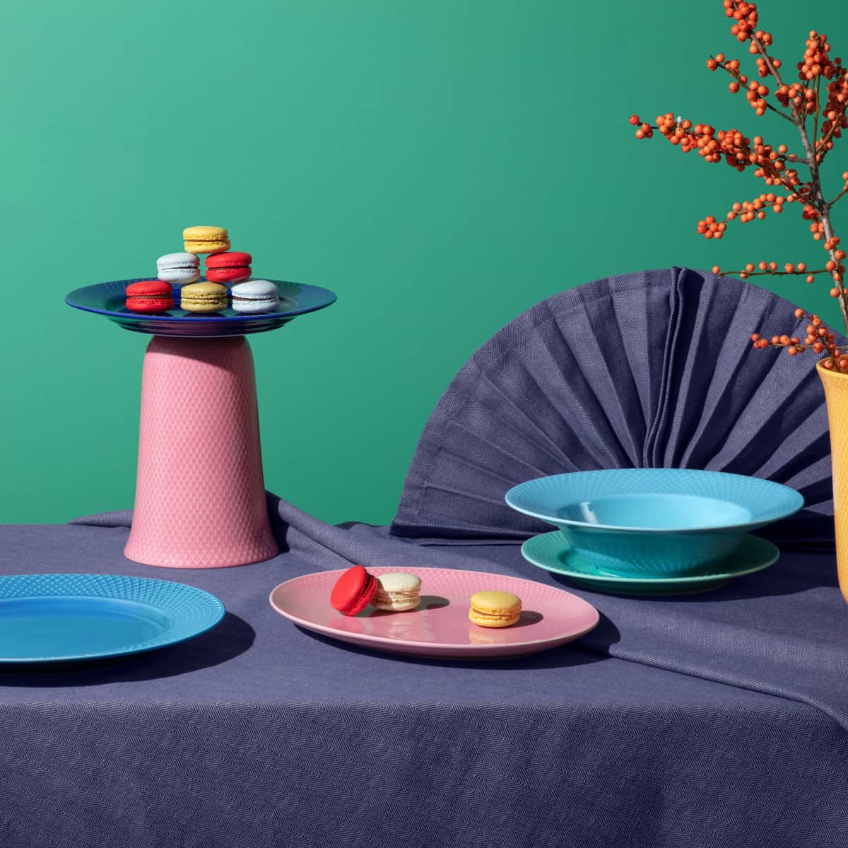 Rhombe Color vase, 20 cm, pinkki