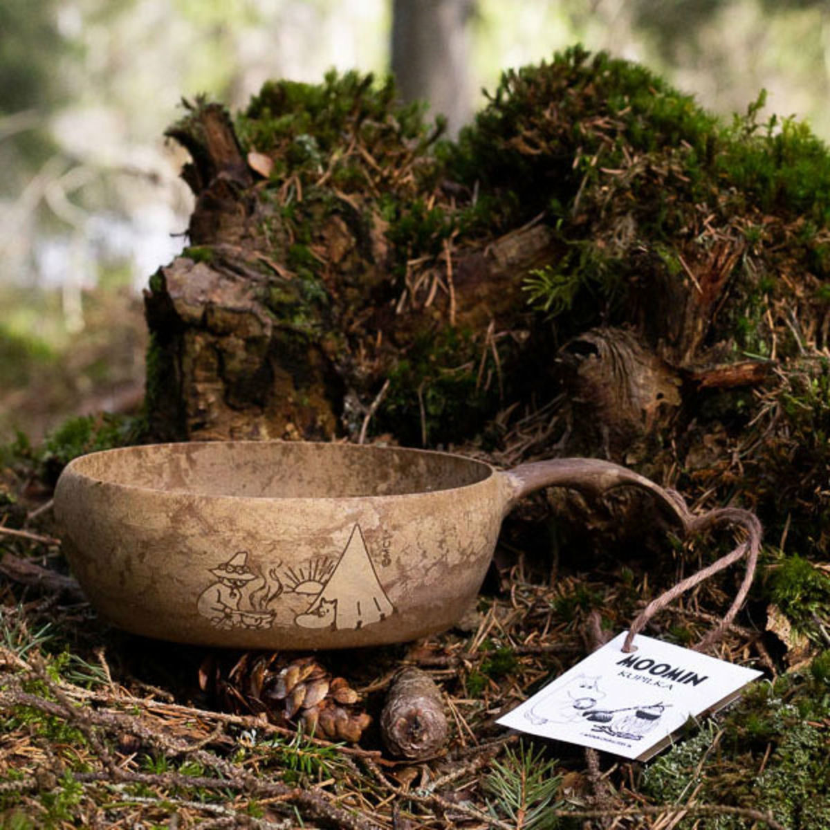 55 ruoka-astia/kuksa Muumi camping, ruskea