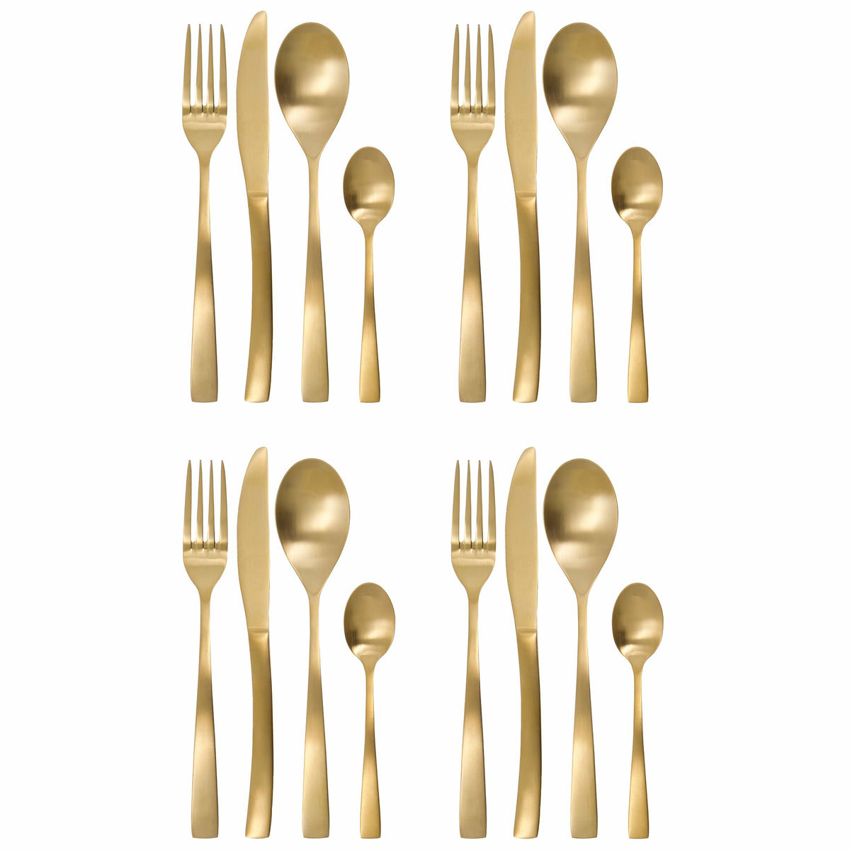 Golden bestickset 16 delar, guld
