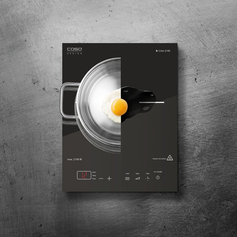 S-Line 2100 induktionshäll, svart