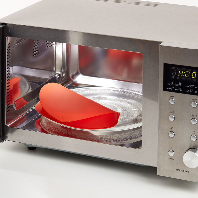 Omelettform för mikrovågsugn, röd