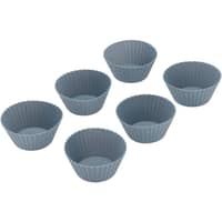 Pecan muffinform 6 stk, 7x3 cm, indigo