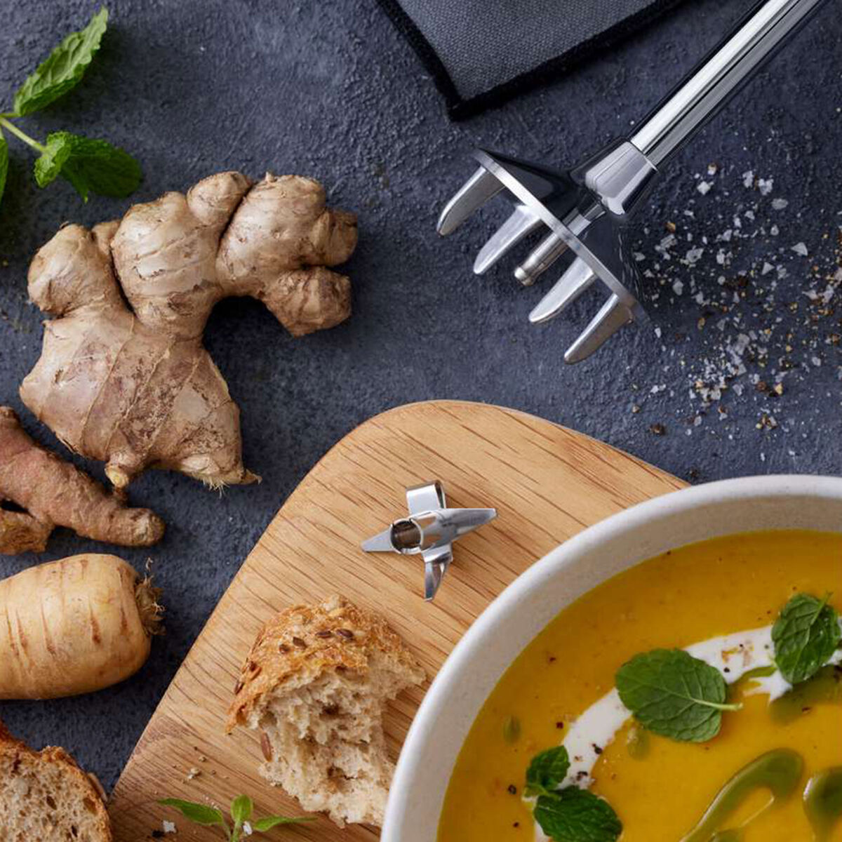 Bamix Swissline Superbox stavblender, sølvgrå