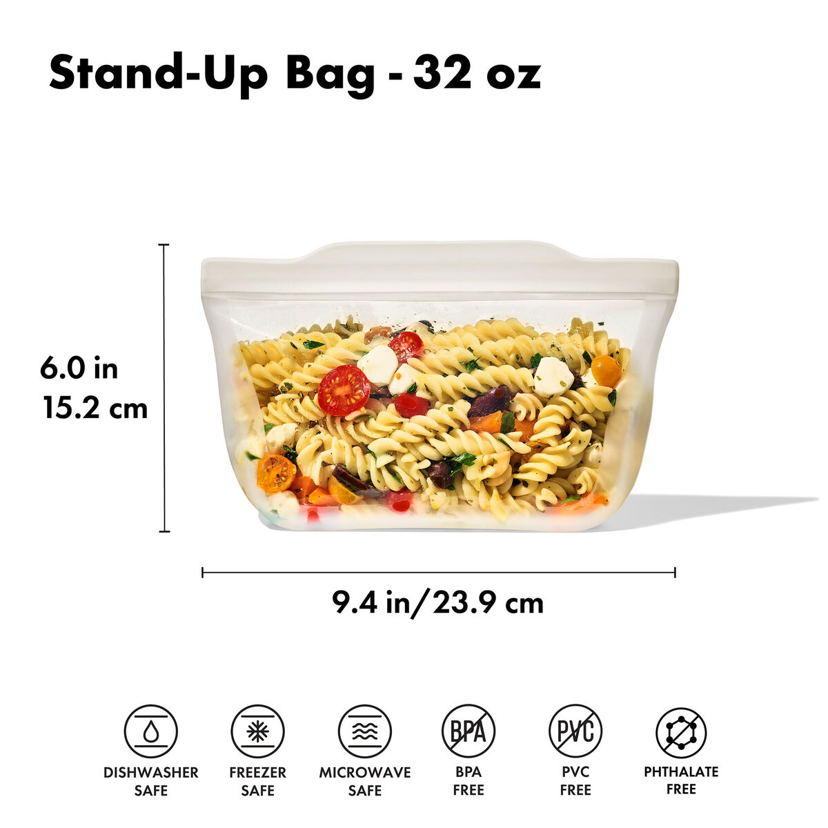 OXO Återanvändbar stående silikonpåse 0,946 liter