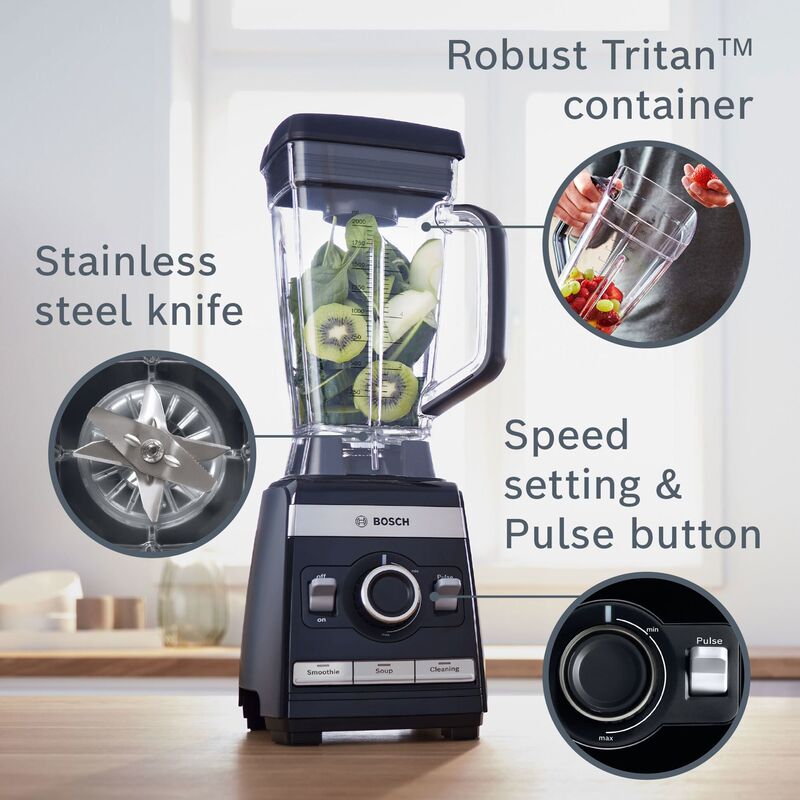 MMBH4P3B- korkeanopeuksinen tehosekoitin, 1600 W, musta