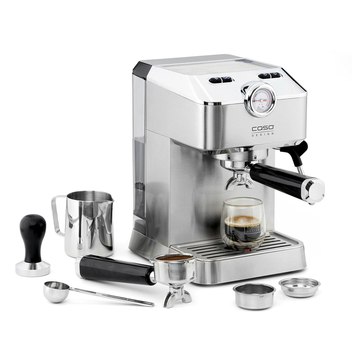 Espresso Gourmet espressokeitin, hopea