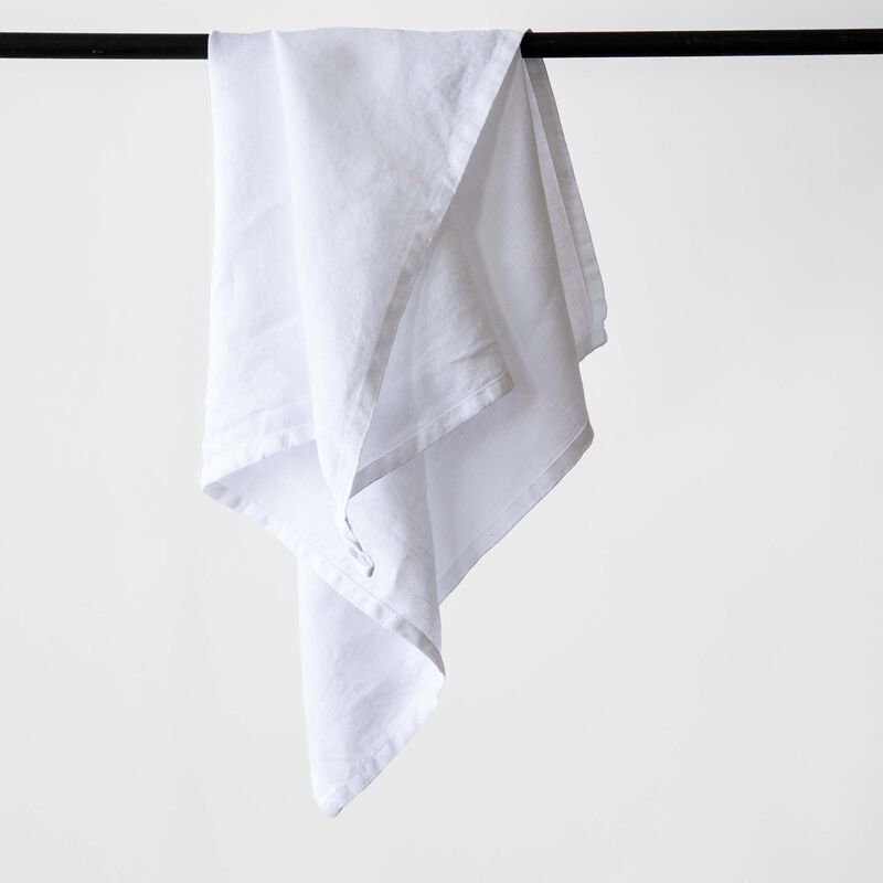 Keittiöpyyhe pellavaa 50x70 cm, bleached white