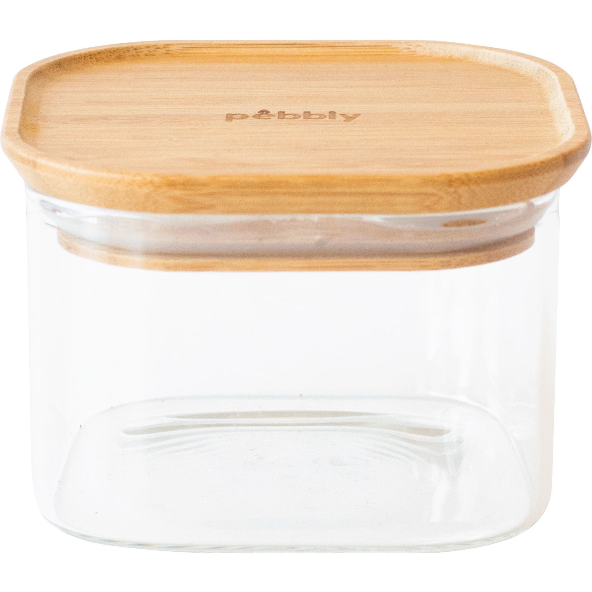 Glaslåda med bambulock 500 ml