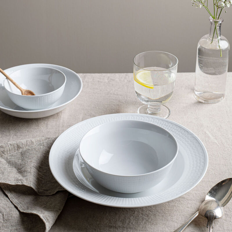 Swedish Grace dyb tallerken, 19 cm., hvid