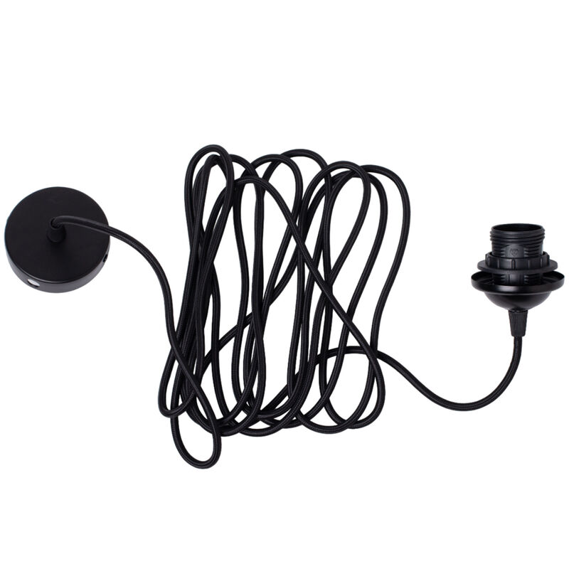 E27 taksladd 5 m, svart