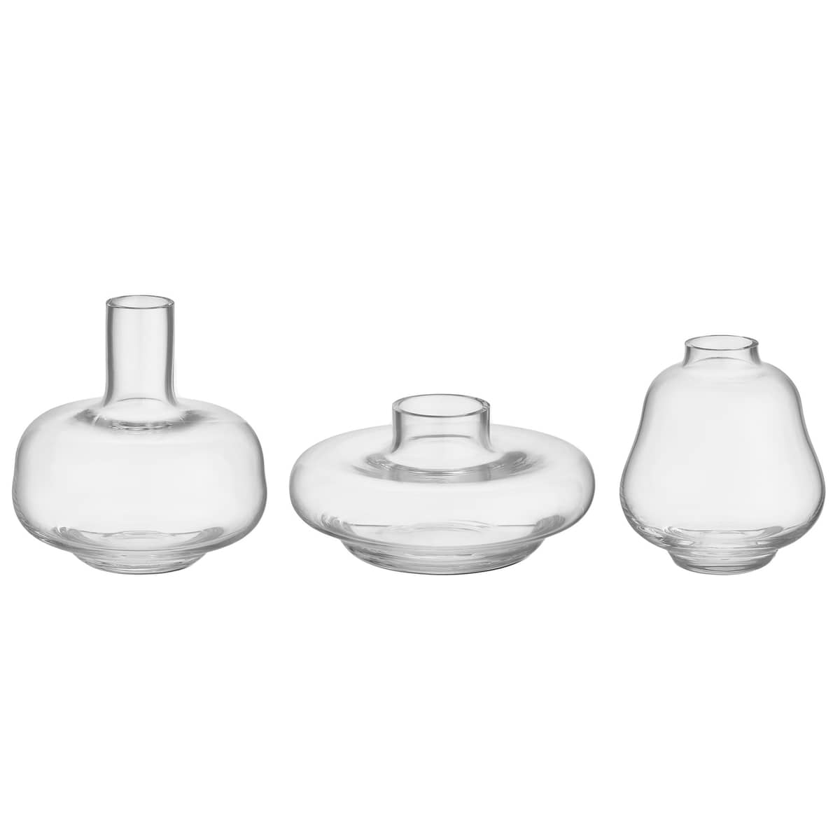 Kappa vase 3-pack, klar