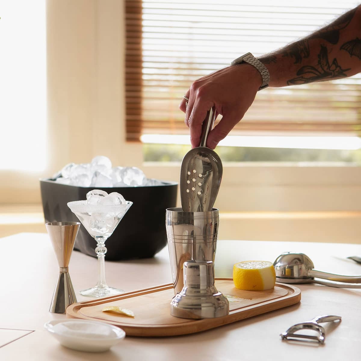 Isskopa, rostfritt stål