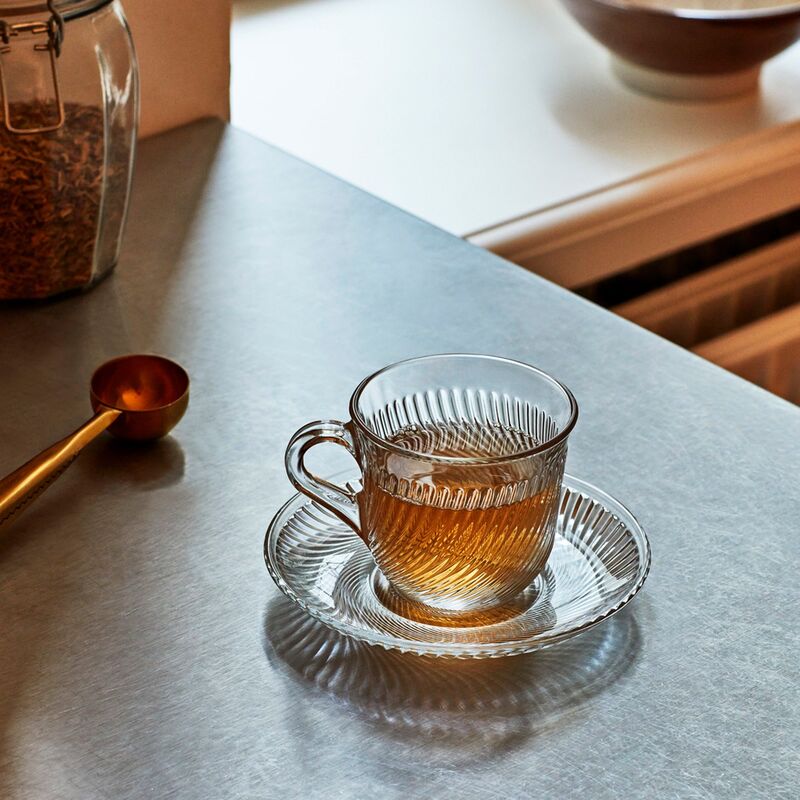 Pirouette kop med underkop, 150 ml, klar