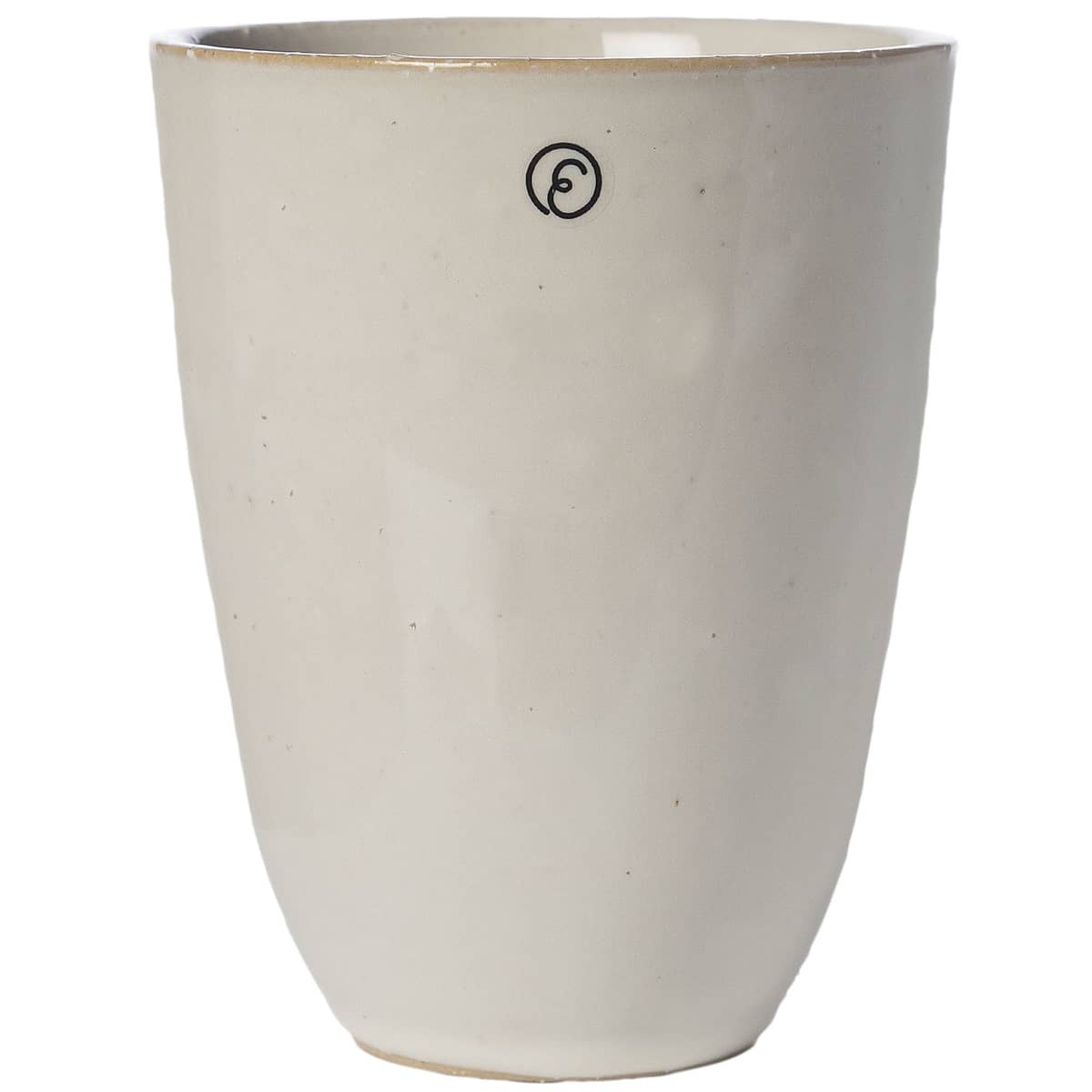 Mugg utan öra 11,5 cm, naturvit