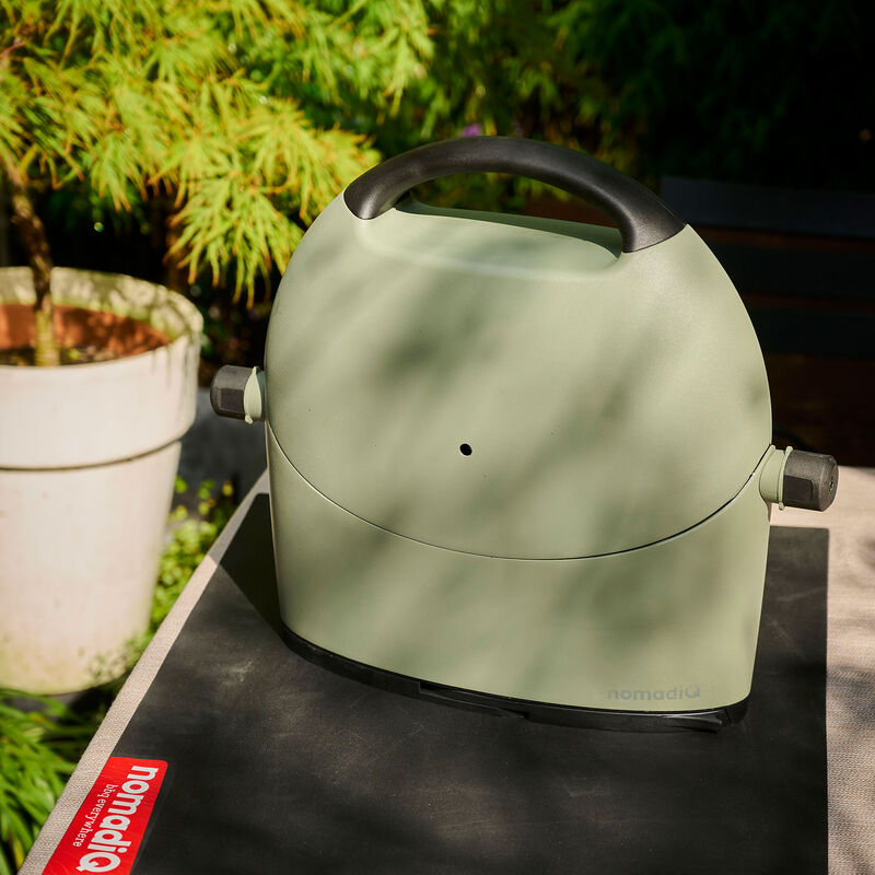 NomadiQ Bærbar elektrisk grill E-BBQ, grønn