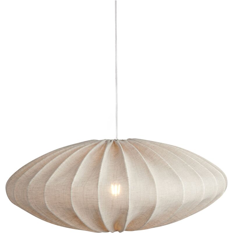 Ellipse loftslampe, 65 cm, hør, natur
