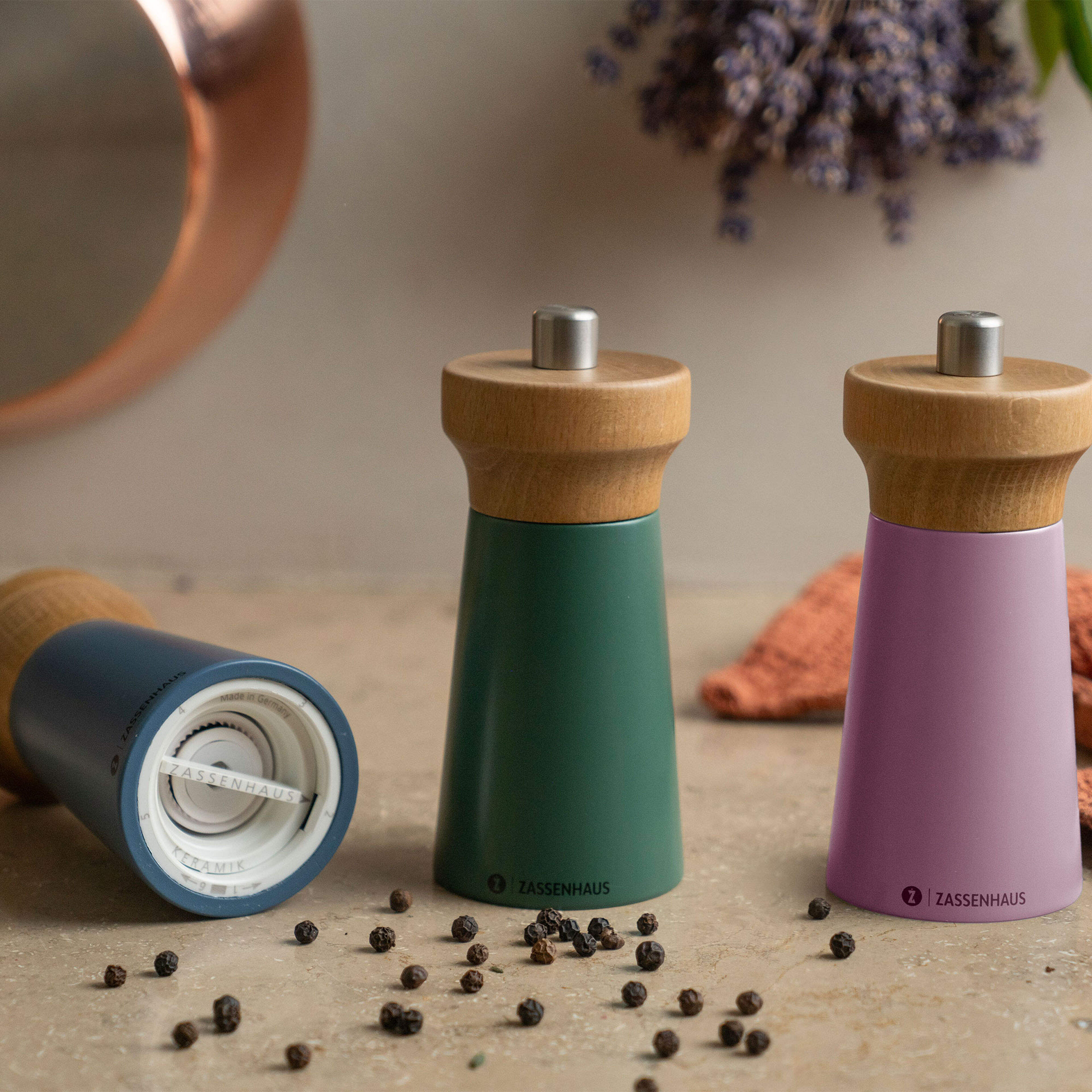 Saltkvarn 12cm, grön