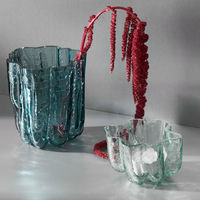Crackle telysholder 5,8 cm, sirkulær