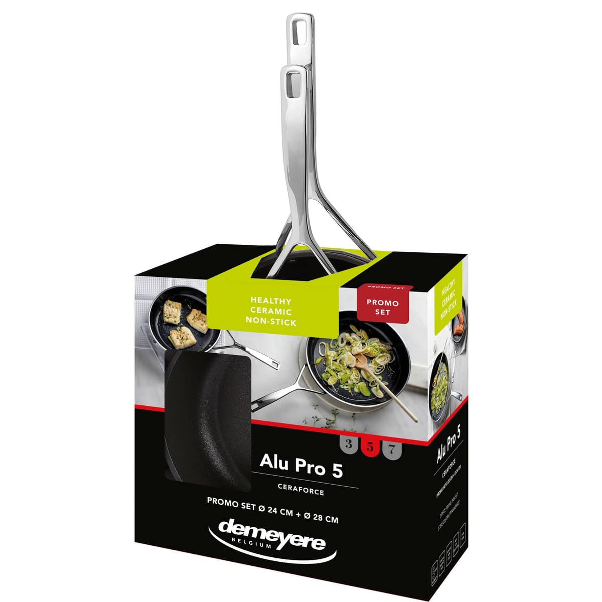 Alu Pro 5 stekpanneset 24 + 28 cm