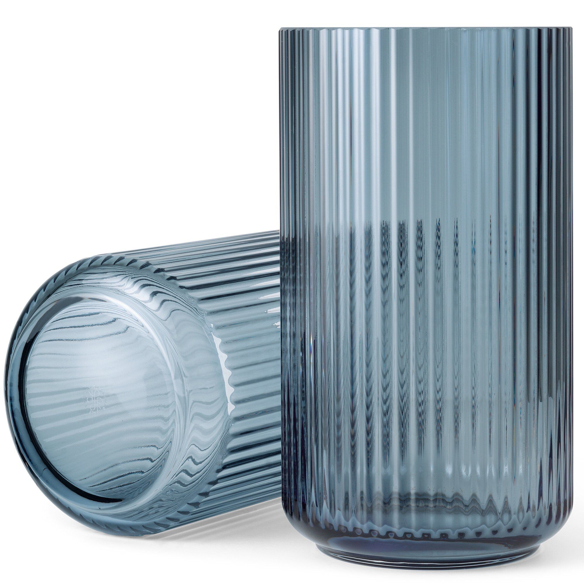 Lyngby Porcelæn Lyngby vase glass midnattsblå 31 cm