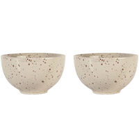 Ditte skål, beige/bordeaux