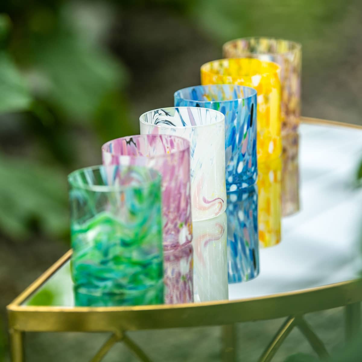 Swirl drikkeglass 35 cl, blå