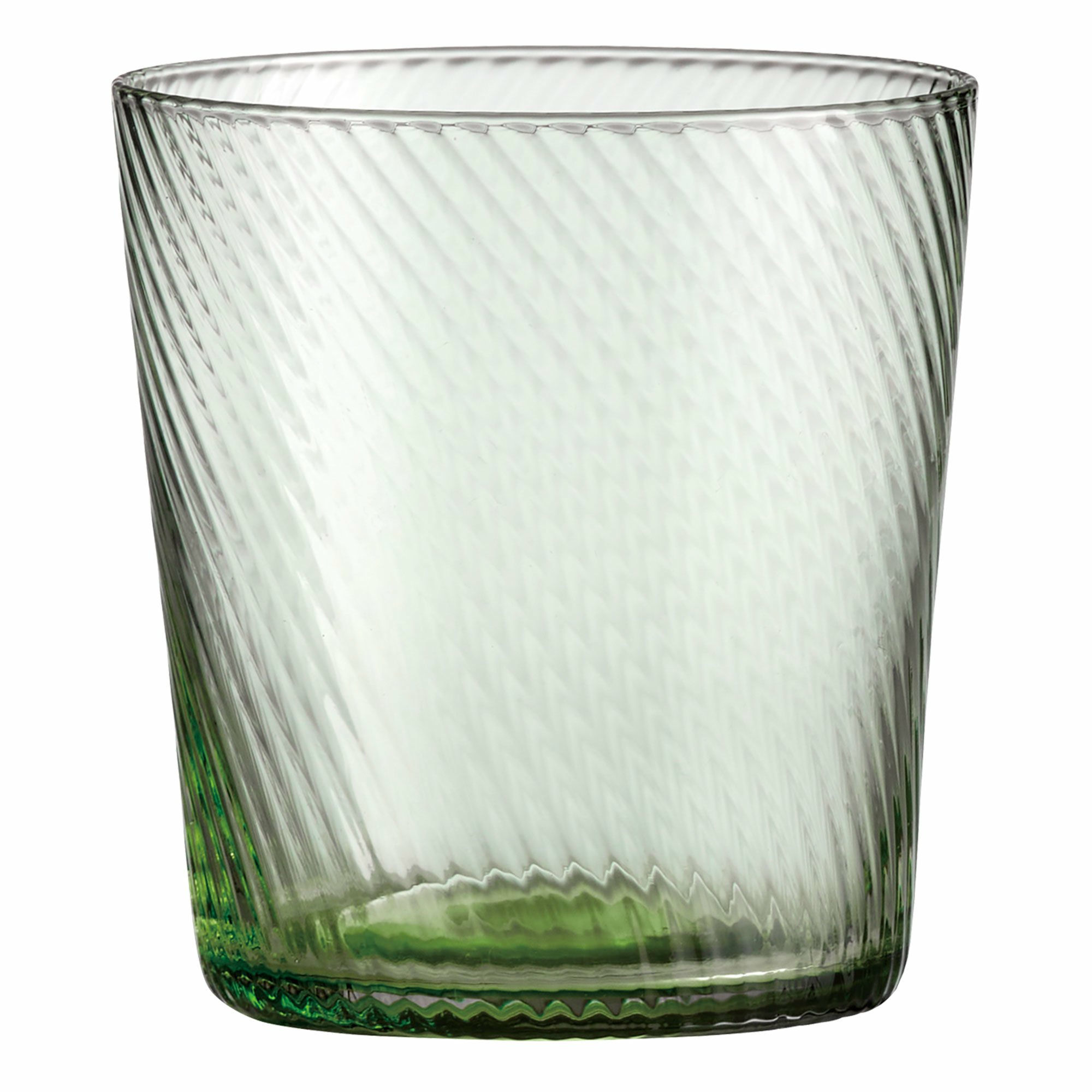 RAW Unique Swirl vannglass 30 cl, grønn