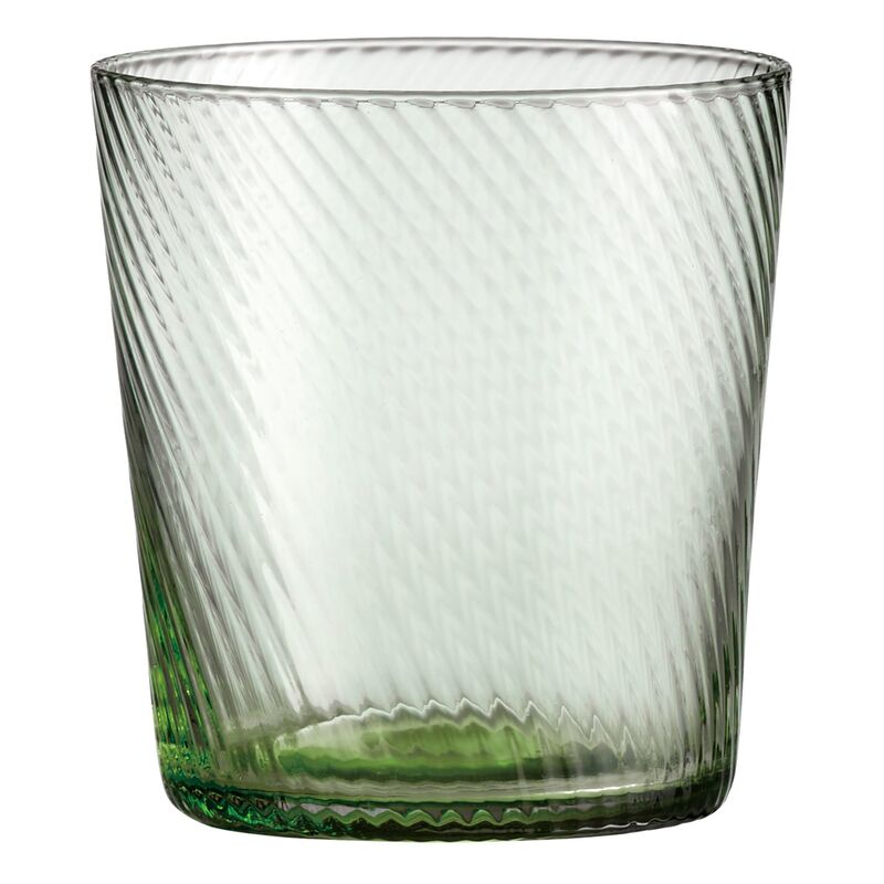 RAW Unique Swirl vandglas 30 cl, grøn
