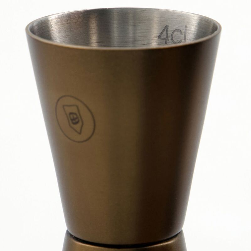 Baar cocktailsæt, antik messing