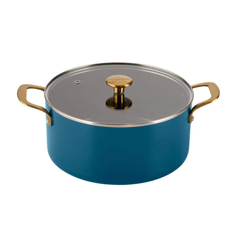 Paistinpannu- ja kattilasetti 10 osaa, sininen