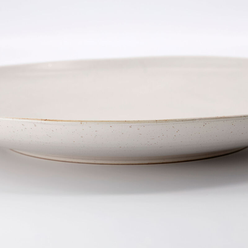 Pion suuri tarjoiluastia, harmaa/valkoinen