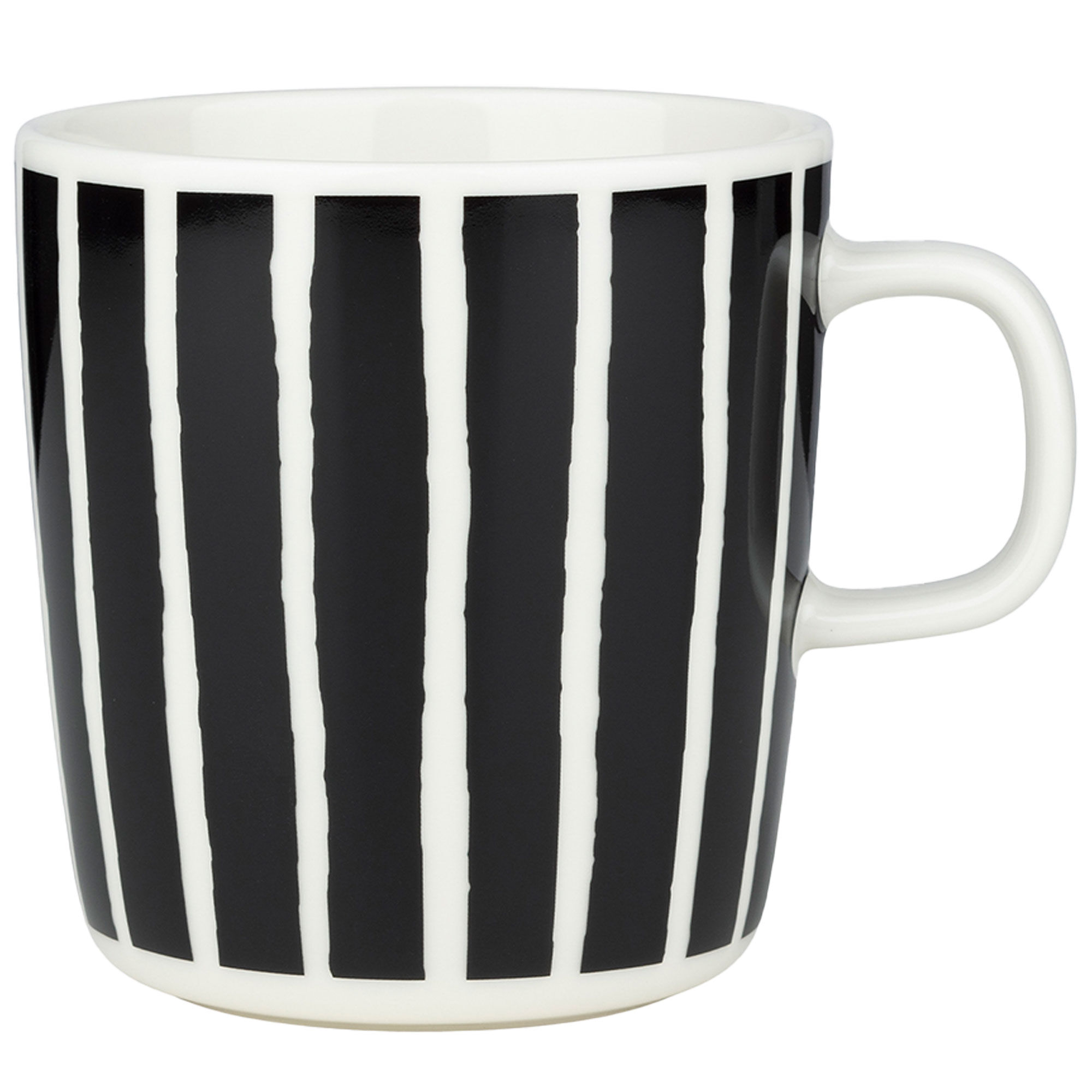 Marimekko Piccolo krus 4 dl, sort/hvid