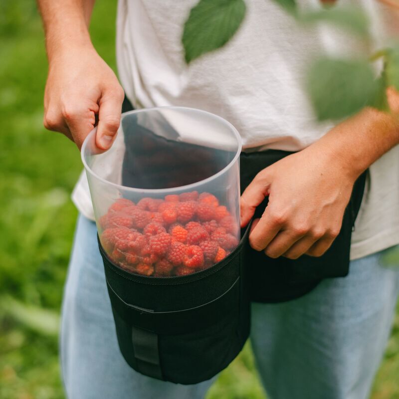 Bærplukkerbælte & spand 3,6 liter