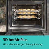 HR532GBS3 erillisuuni höyrytoiminnolla 60 × 60 cm, ruostumaton teräs