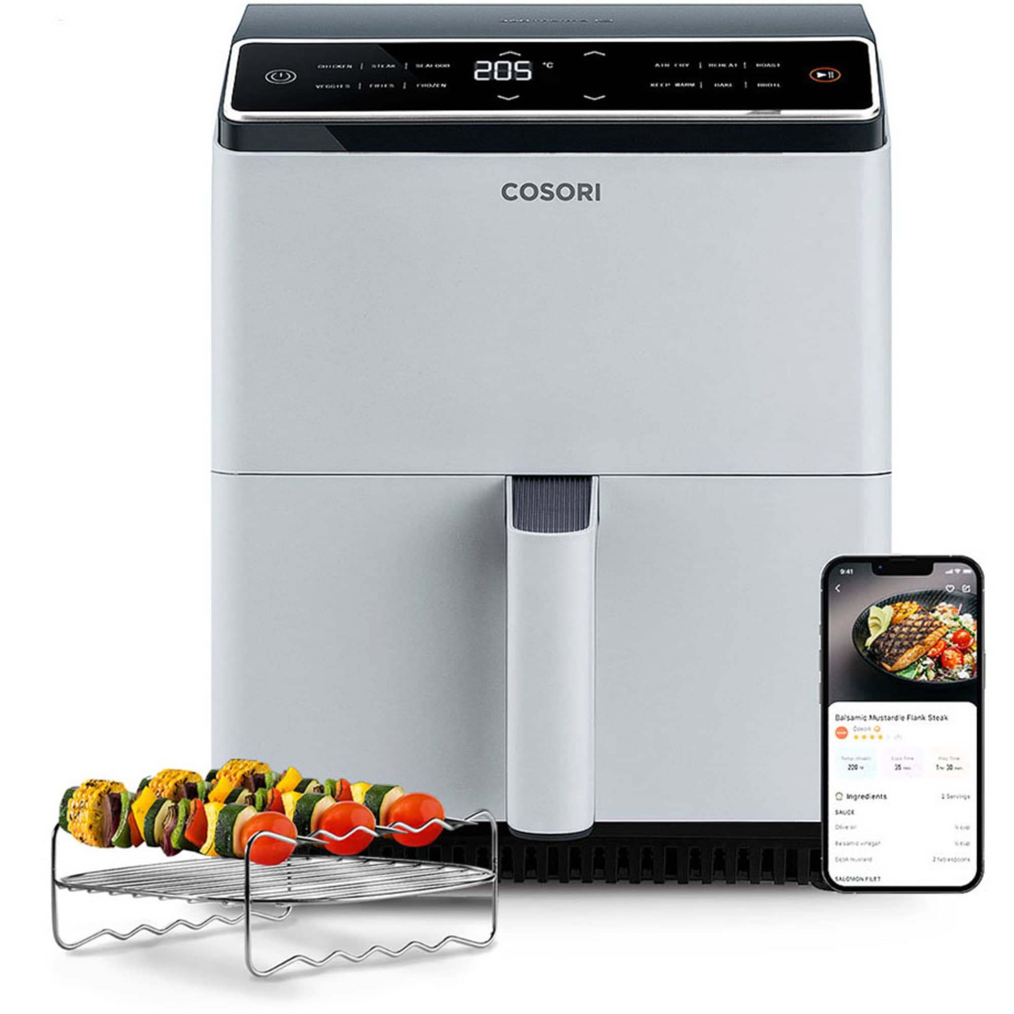 Läs mer om Dual Blaze Airfryer 6,4 liter, ljusgrå