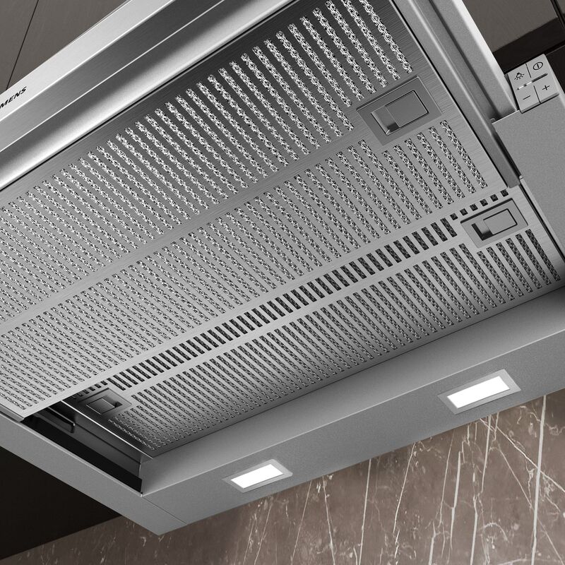 LI67RB531 iQ300 utdragbar köksfläkt, silver