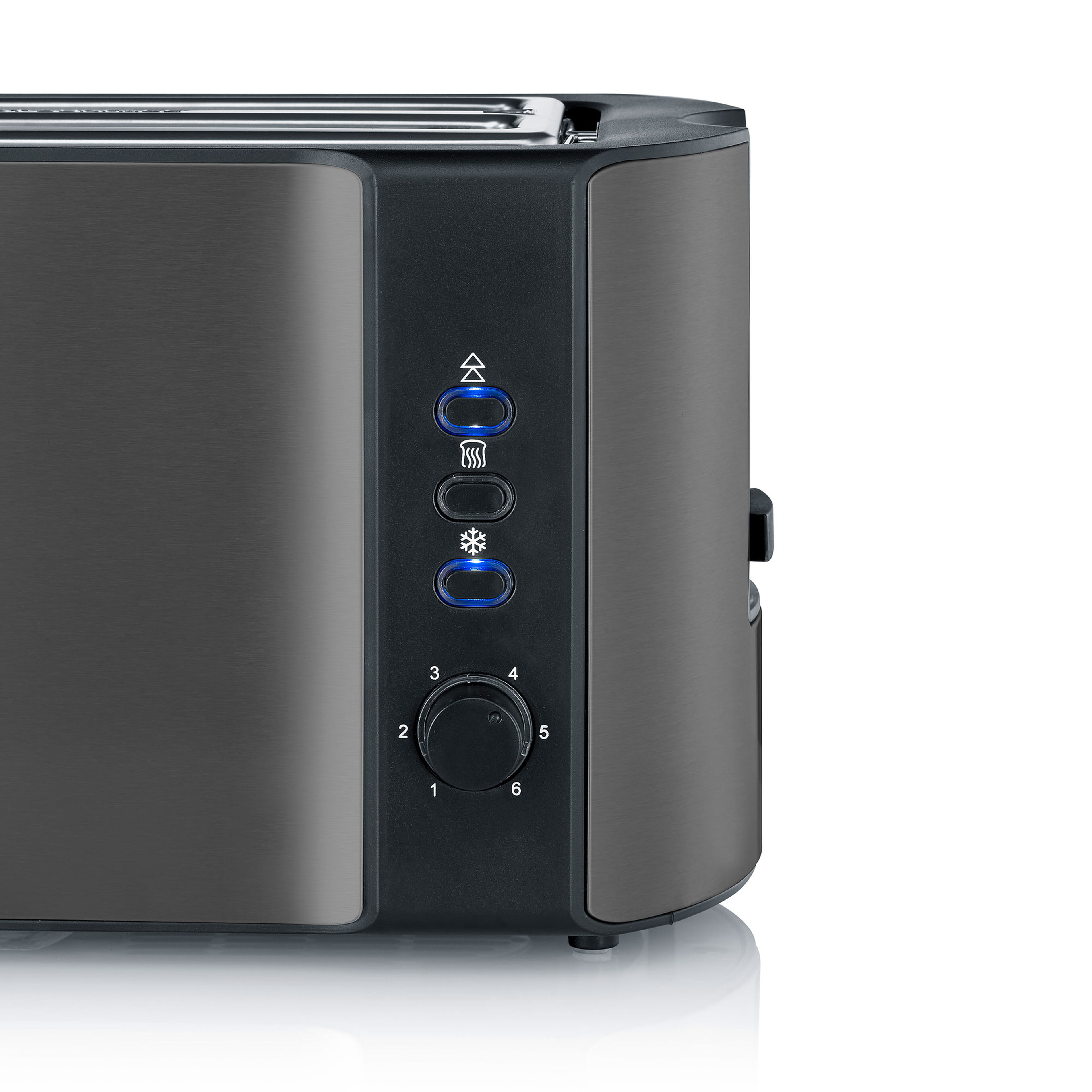 AT 9341 brødrister 4 skiver, dark inox