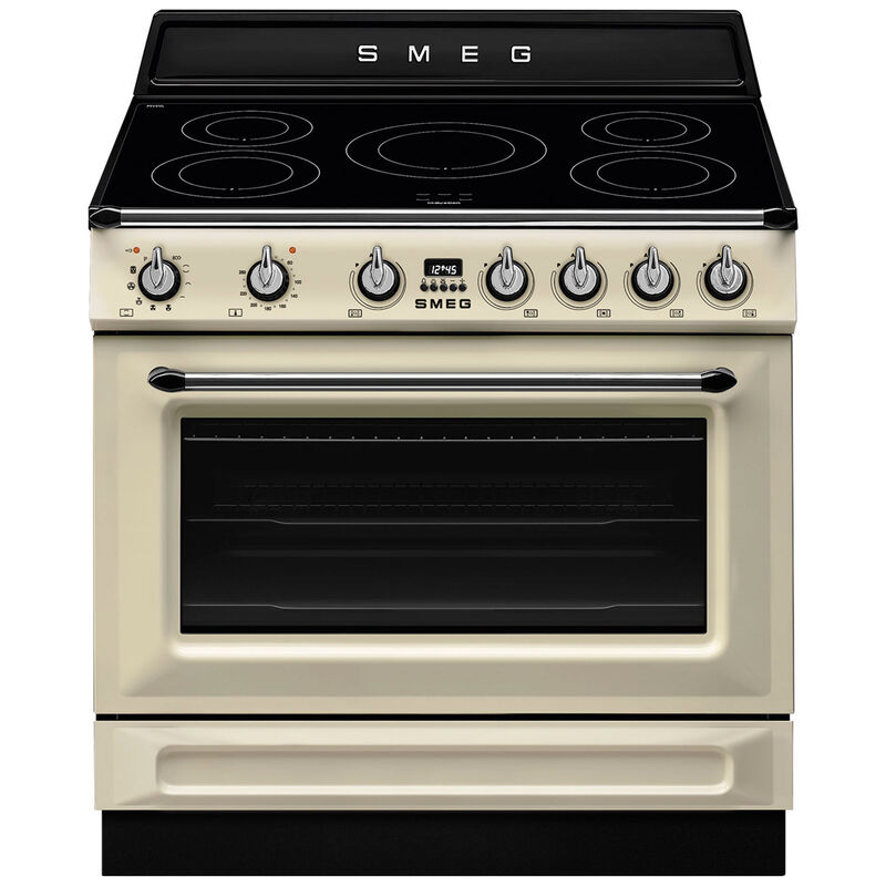 TR90IPP Victoria induktionskomfur med pyrolyse 90 cm, creme