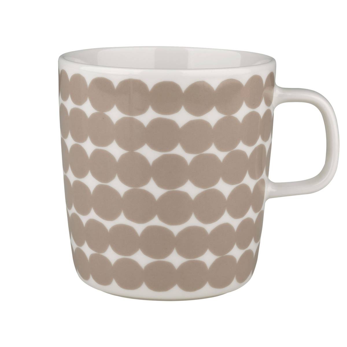 OIVA Räsymatto muki 4 dl, valkoinen/beige