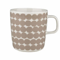 OIVA Räsymatto muki 4 dl, valkoinen/beige