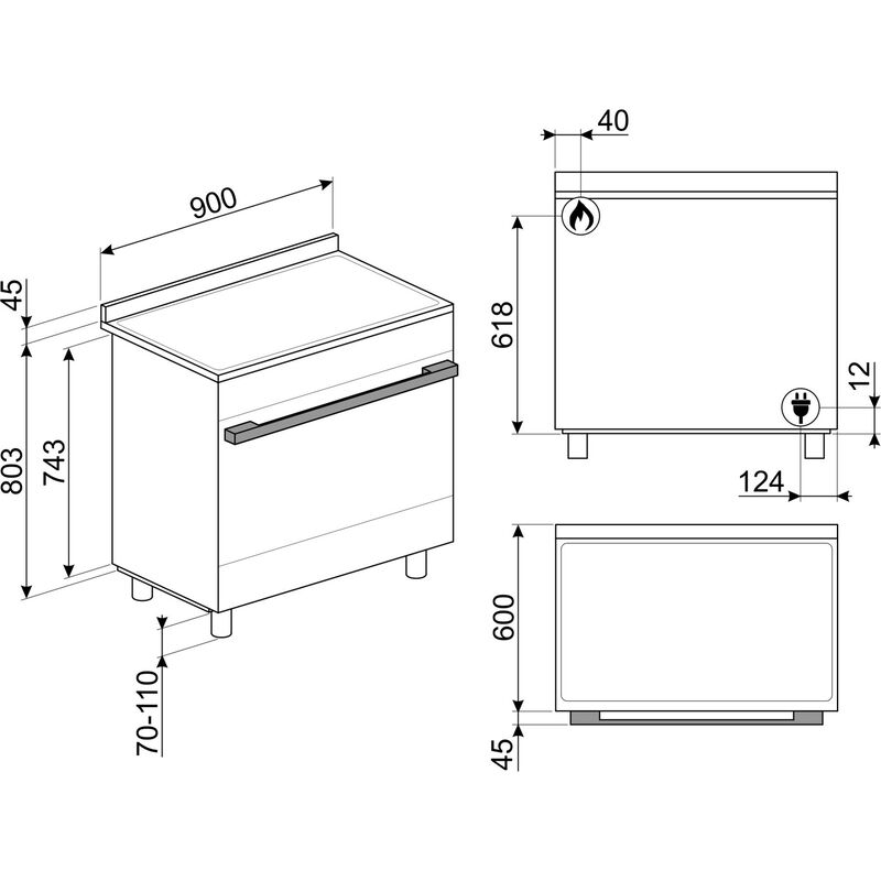 CPF9GPR Portofino gasspis, röd