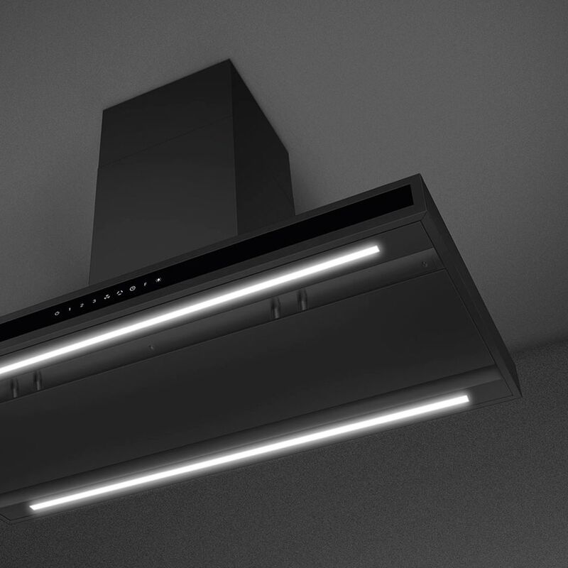 KLTI9L4MB frithængende emhætte 90 cm, matsort