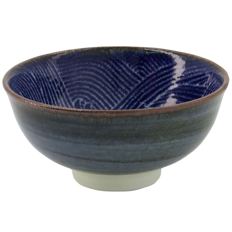 Seigaiha Blue skål 12 cm