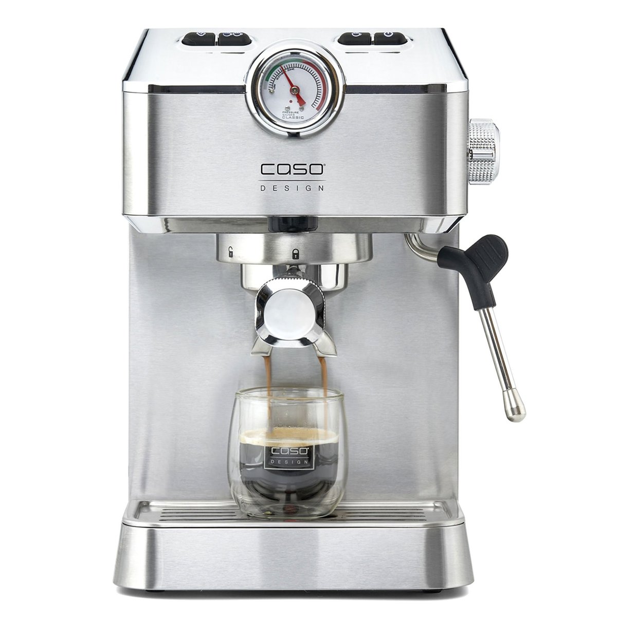 Espresso Gourmet espressokeitin, hopea