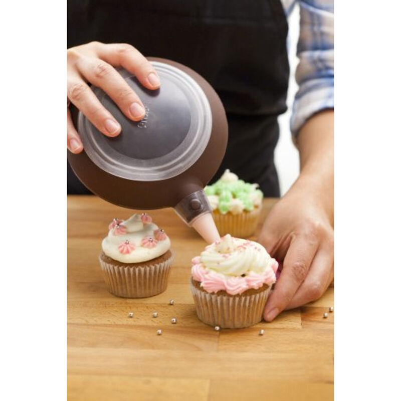 Decomax Dekorsprits Silikon Brun med sex munstycken