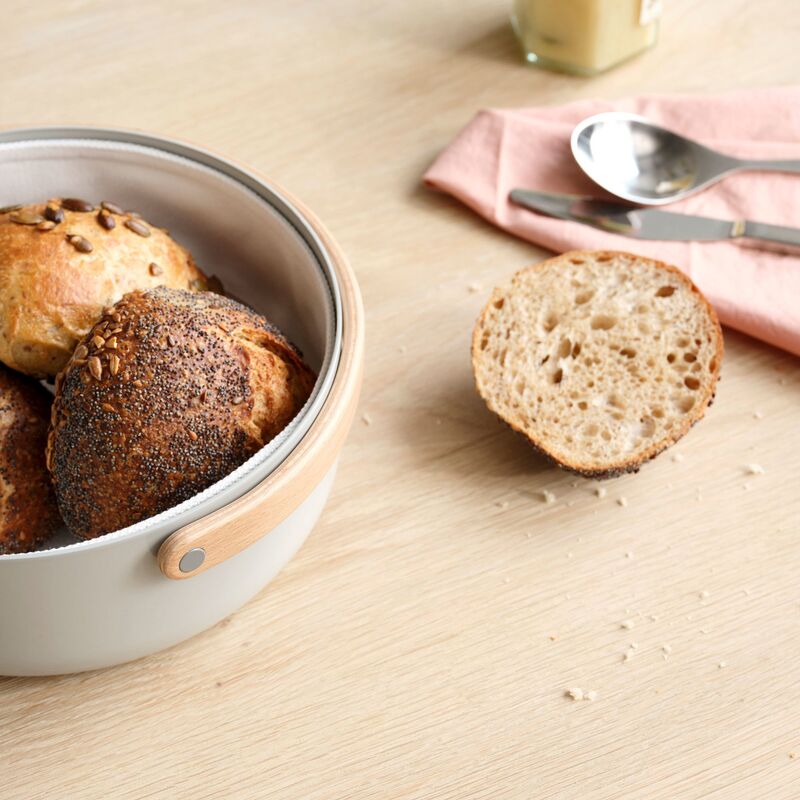 Emma leipäkori, 21 cm, grey